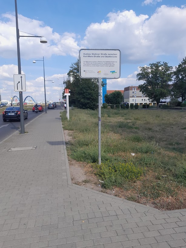 the bridge to Poland, also called Karl-Marx-Straße