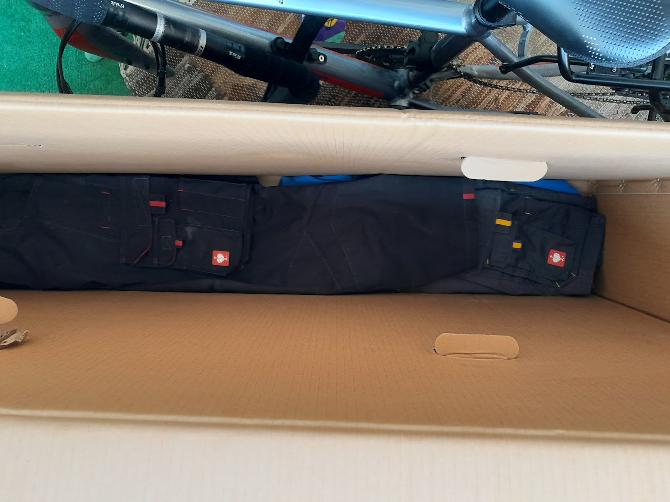 a base with clothing