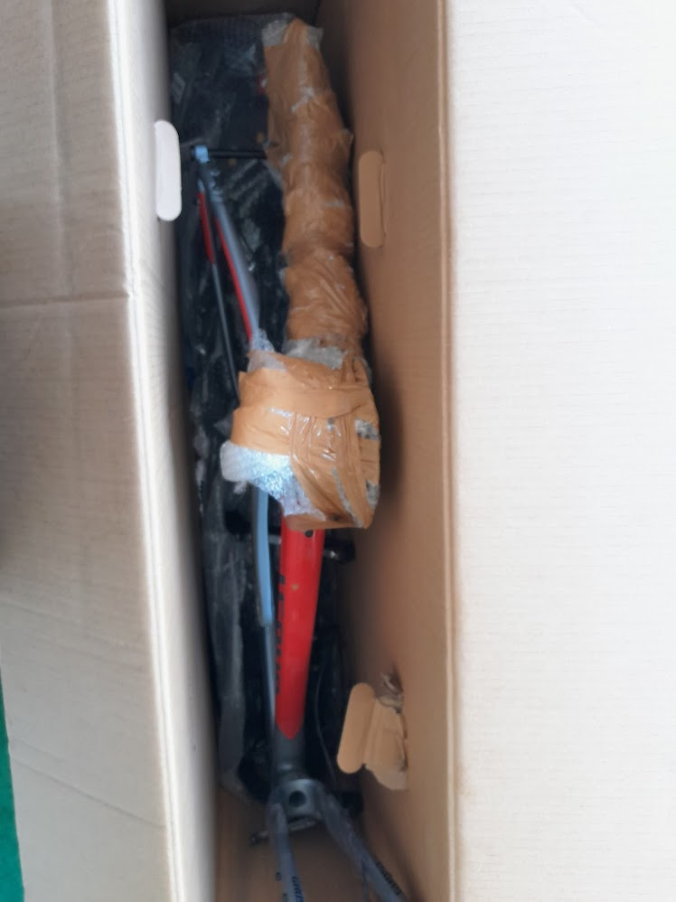 bike with no wheels, pedals, seat or handlebar