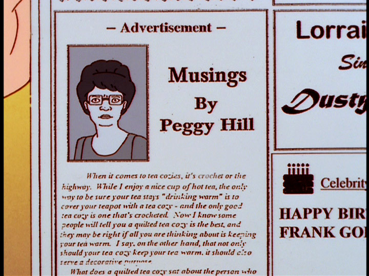 When it comes to tea cozies it’s crochet or the highway.
While I enjoy a nice cup of hot tea,
the only way to be sure your tea stays drinking warm is to cover your teapot with a
tea cozy –and the only good tea cozy is one that’s crocheted.
Now I know some people will tell you a quilted tea cozy is the best,
and they may be right if all you are thinking about is keeping your tea warm.
I say, on the other hand, that not only should your tea cozy keep your tea warm,
it should also server a decorative purpose