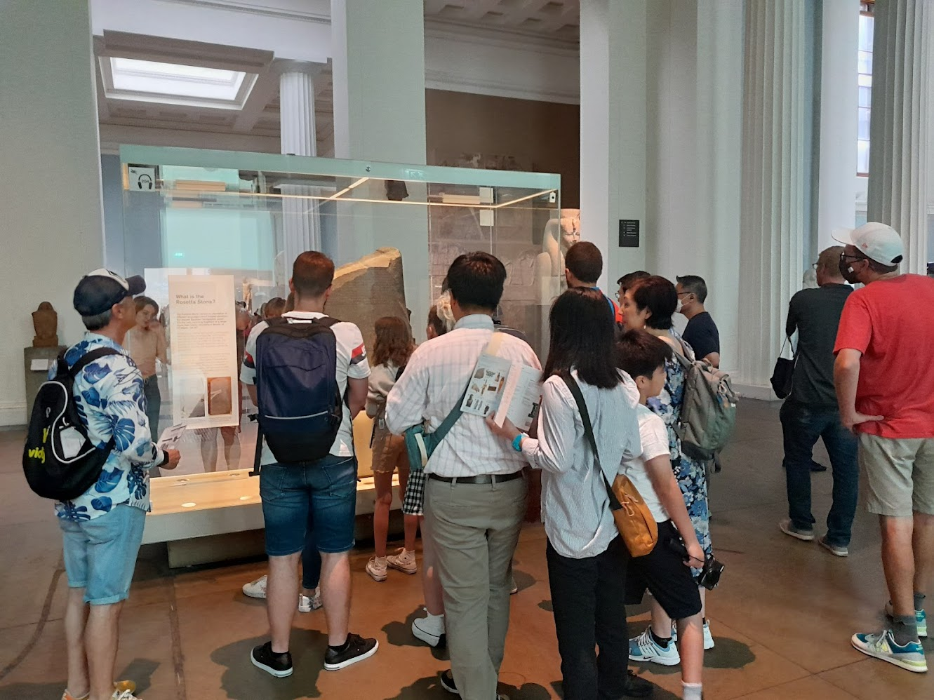 People seeing the Rosetta Stone (if you want a good picture of the
Rosetta Stone there are many online)